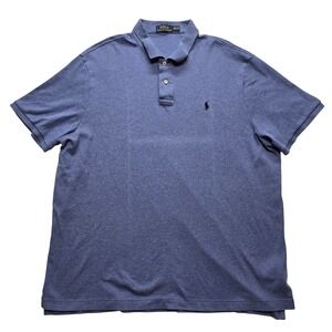 Polo Ralph Lauren Classic Fit‎ Polo Shirt Blue Casual Men XXL